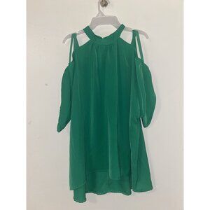 Shein Blouse Kelley Green Women Size 2 XL Casual Workplace Plus Size